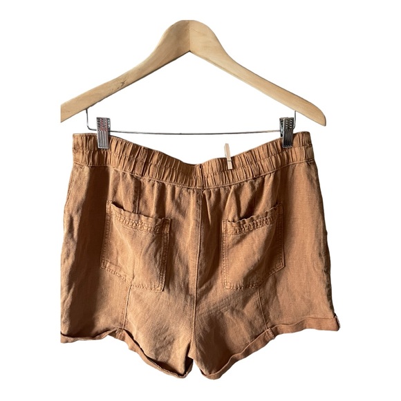 JOIE Linen Lyocell Blend Relaxed Shorts Size 12 - Picture 10 of 11
